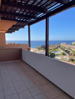 Vista sull'oceano blue